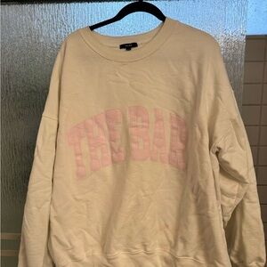 The Bar Pink and white Sweatshirt